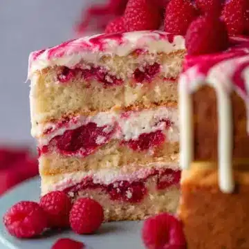 Raspberry Ripple Cake!