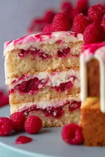 Raspberry Ripple Cake!