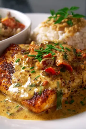 Red Snapper with Creamy Creole Sauce