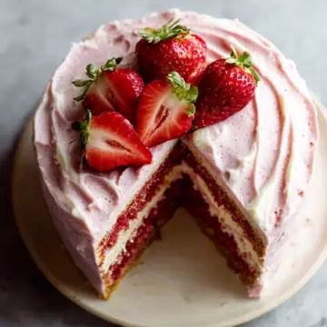 Homemade Strawberry Cake