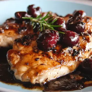 Chicken With Cherry Balsamic Sauce Recipe