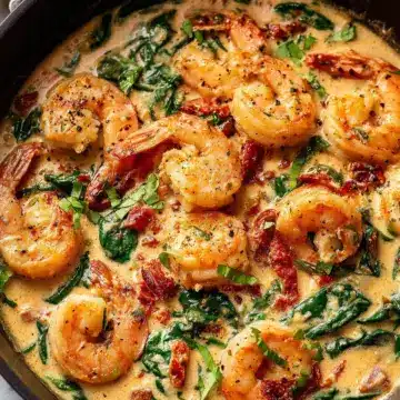 Easy Creamy Tuscan Shrimp Recipe