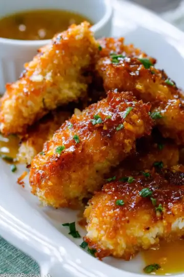 Crispy Coconut Chicken with Spicy Honey Orange Sauce