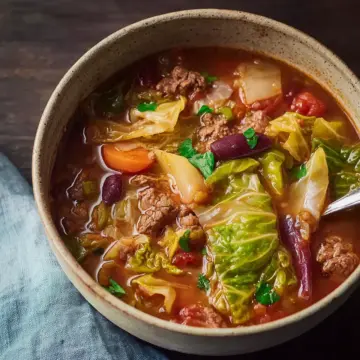 Cabbage Beef Soup