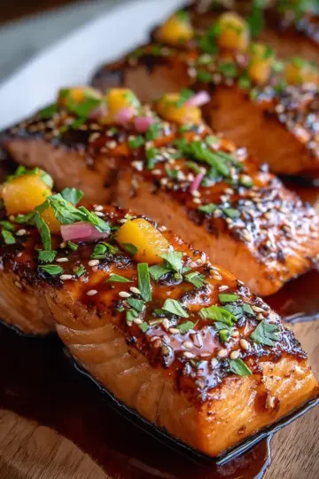 Sweet Glazed Teriyaki Salmon