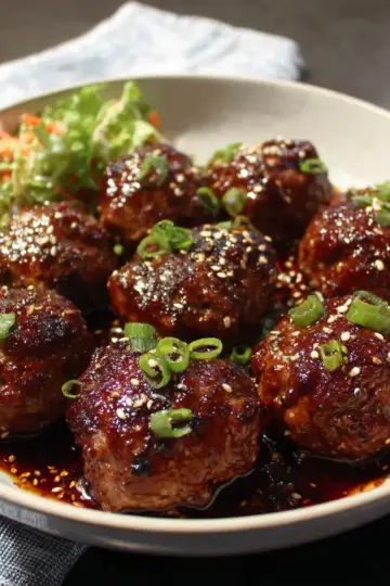 Korean Barbecue-Style Meatballs