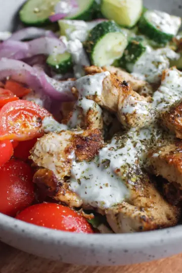 Low Carb Greek Chicken Bowls