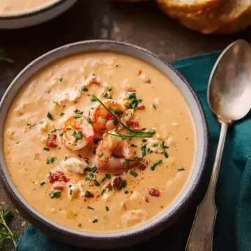 Creamy Shrimp and Crab Seafood Bisque Recipe
