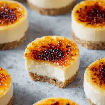 Mini Creme Brûlée Cheesecakes