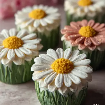 How to Make Buttercream Daisy Cupcakes