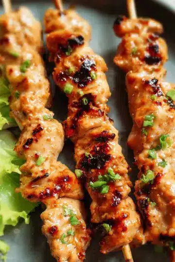 Bang Bang Chicken Skewers