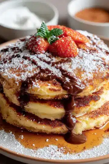 Spanish Churro-Inspired Pancakes