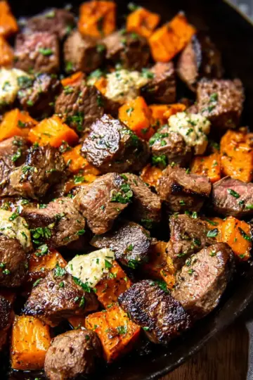 Steak Bites with Sweet Potatoes