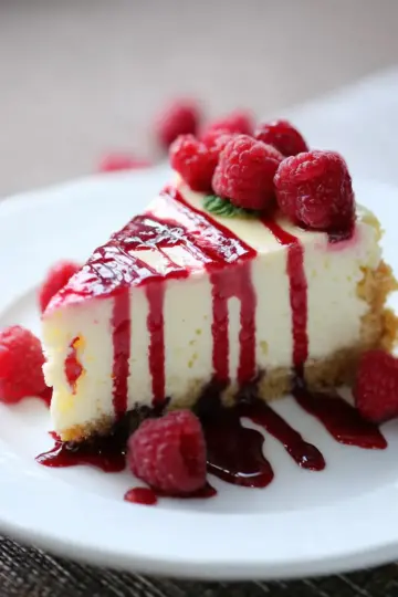 White Chocolate Raspberry Cheesecake