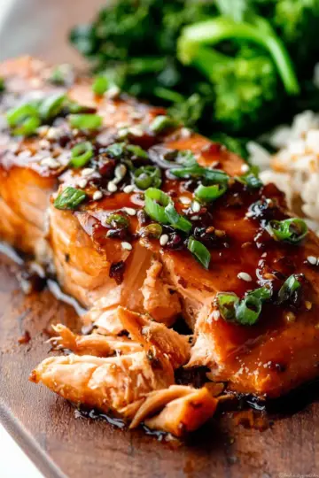 Honey Garlic Soy Glazed Salmon