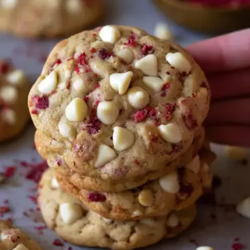 White Chocolate Raspberry Cookies