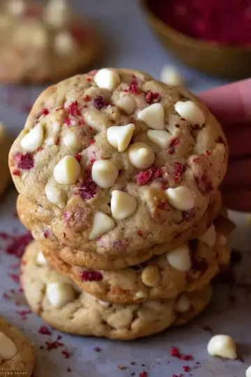 White Chocolate Raspberry Cookies