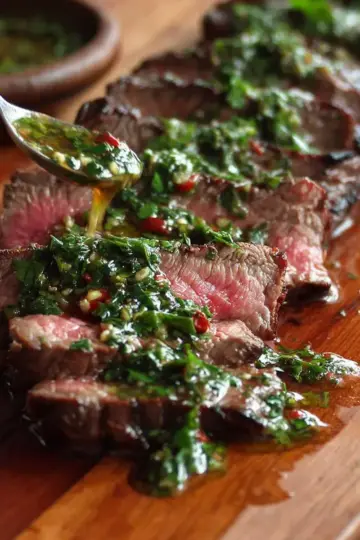 Skirt Steak with Chimichurri Sauce