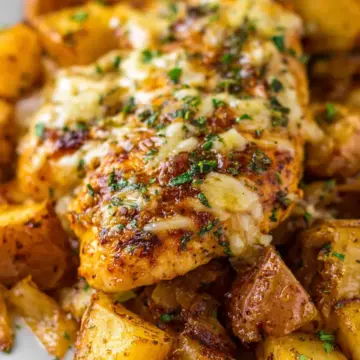 Garlic Parm Chicken & Potatoes