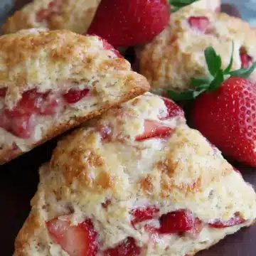 Fresh Strawberry Scones