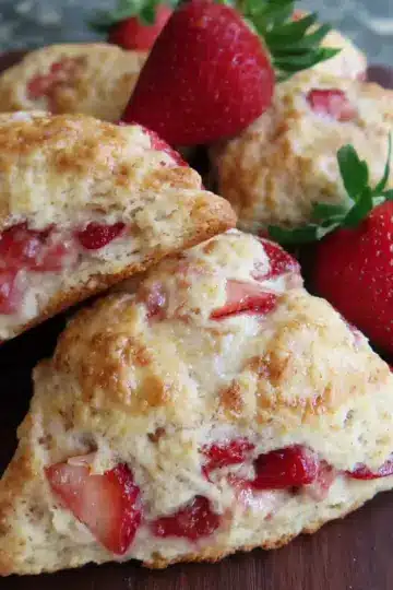 Fresh Strawberry Scones