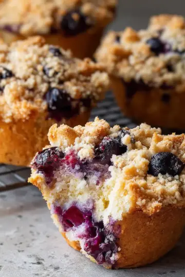 Gluten Free Blueberry Streusel Muffins