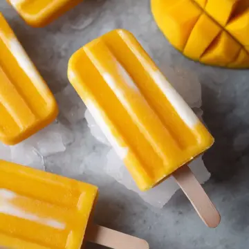 Coconut Mango Popsicles