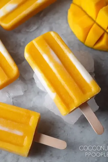 Coconut Mango Popsicles