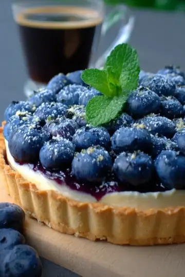 Blueberry White Chocolate Tart