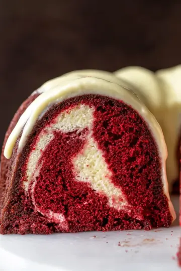 Red Velvet Cheesecake Swirl Bundt Cake