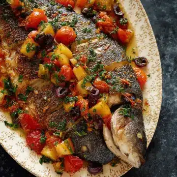 Oven Baked Mediterranean Branzino (Sea-Bass)