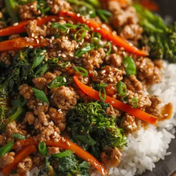 Ground Turkey Teriyaki Stir Fry