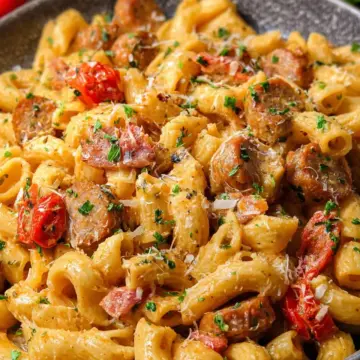 Creamy Cajun Sausage Pasta