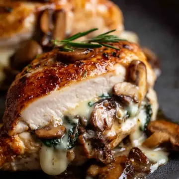 Mushroom-Stuffed Chicken Breast