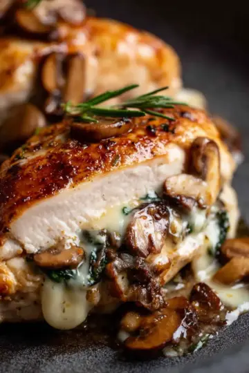 Mushroom-Stuffed Chicken Breast
