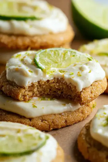 Crumbl Copycat Key Lime Pie Cookies