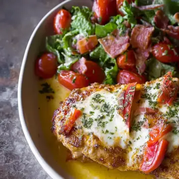 Easy One Pan Baked Malibu Chicken