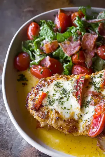 Easy One Pan Baked Malibu Chicken