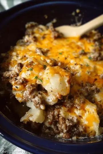 Crockpot Hamburger Potato Casserole Recipe