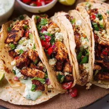Mediterranean Chicken Tacos