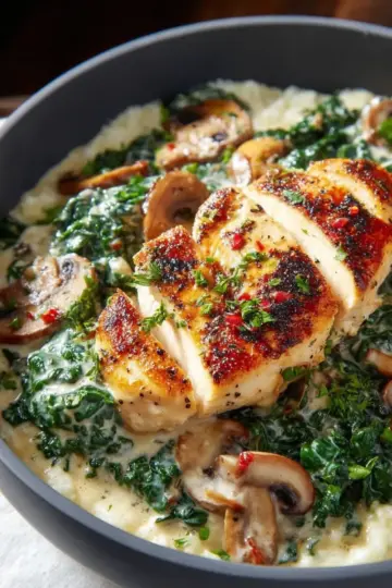 Creamy Chicken Florentine Skillet Recipe