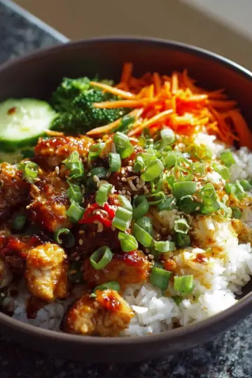 Honey Lime Chicken Rice Bowl