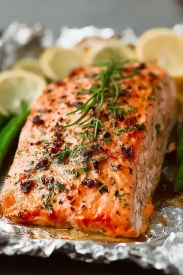 Homemade Grilled Salmon in Foil