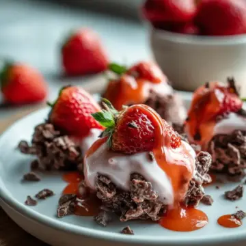 Chocolate Strawberry Greek Yogurt Clusters – Easy 4-Ingredient Frozen Treat