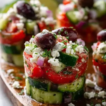 Delicious Greek Salad Grazing Cups for Fresh Flavorful Snacking