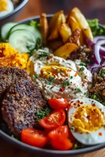 Deconstructed Burger Bowls