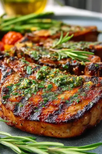 Tender Herb Grilled Pork Chops