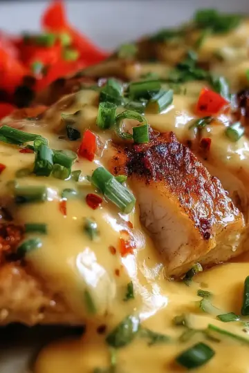 Mexican Chicken with Cheese Sauce Easy Recipe