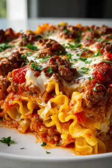 Cabbage Roll Pasta Bake with Tomato Sauce – Easy Beef Recipe