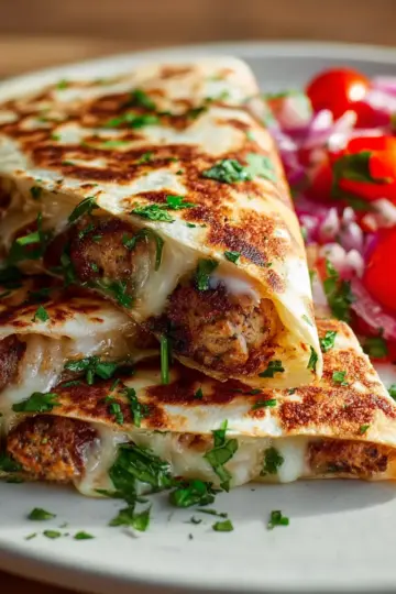 Delicious Chicken Kofta Quesadillas with Cheesy Goodness